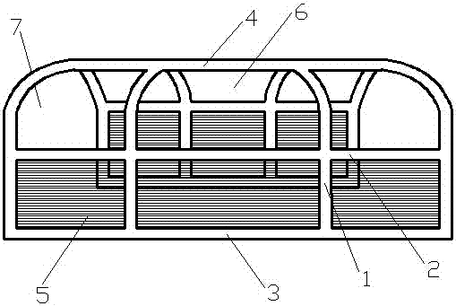 On-bed fixing and supporting frame for burns and scalds