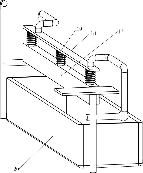 Building construction formwork waste removing device