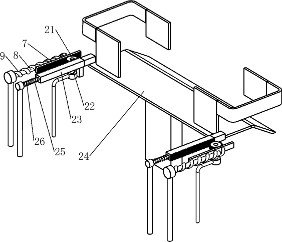 Building construction formwork waste removing device