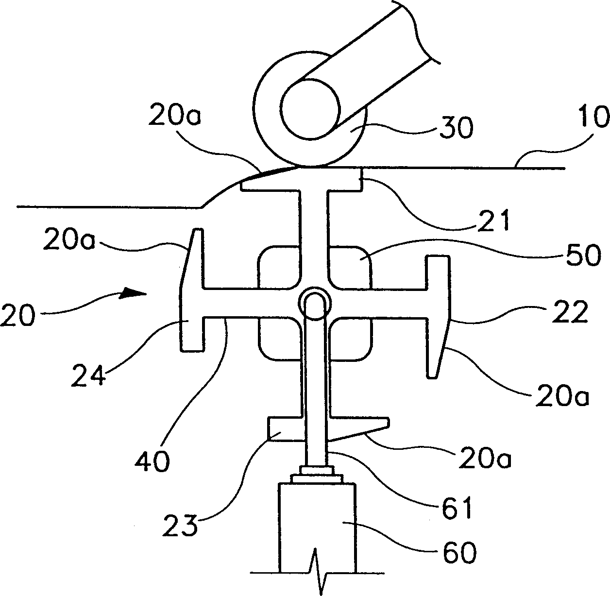 Steel-board bending device for refrigerator door