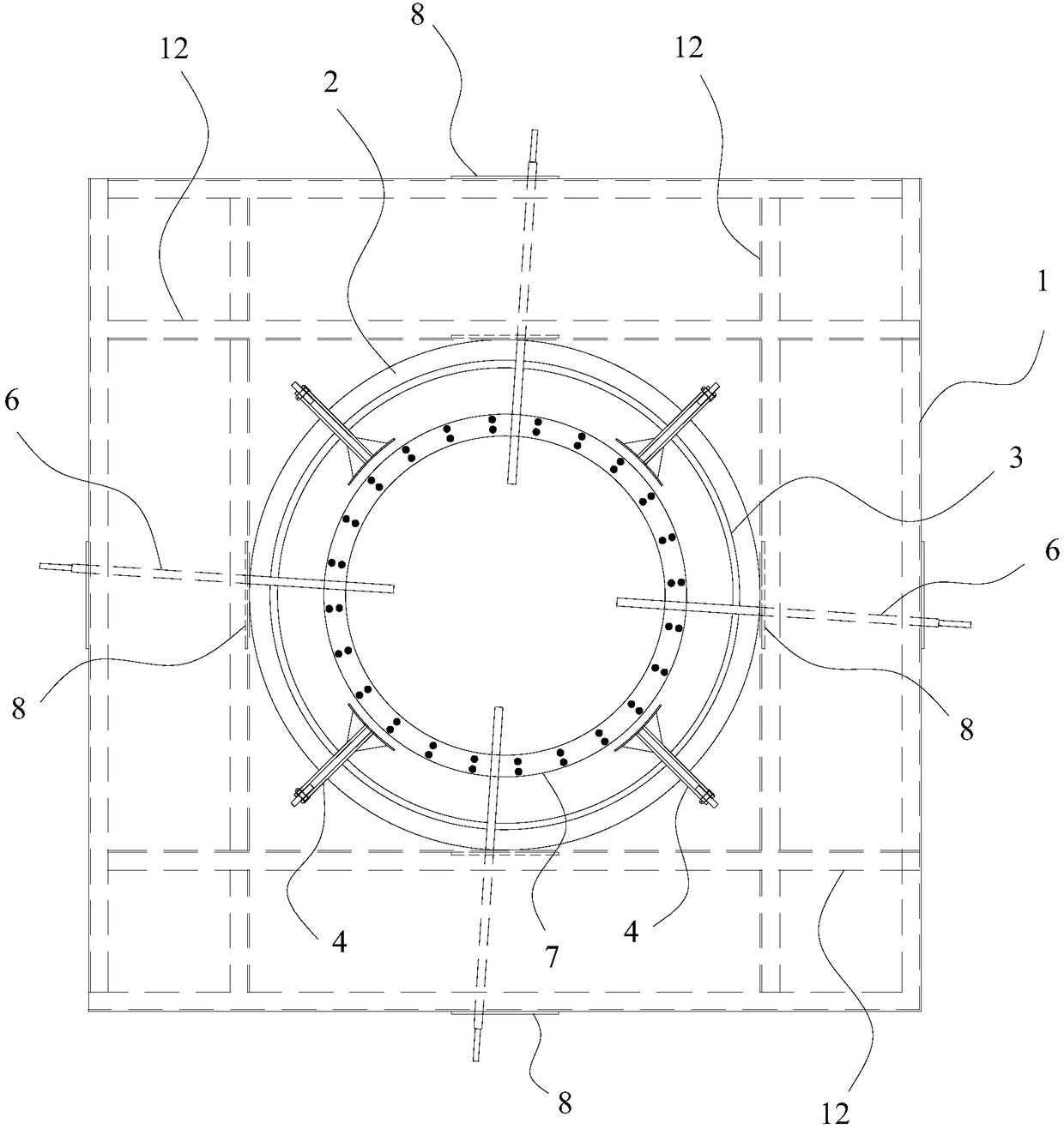 Installation platform of reinforcement cage and using method thereof