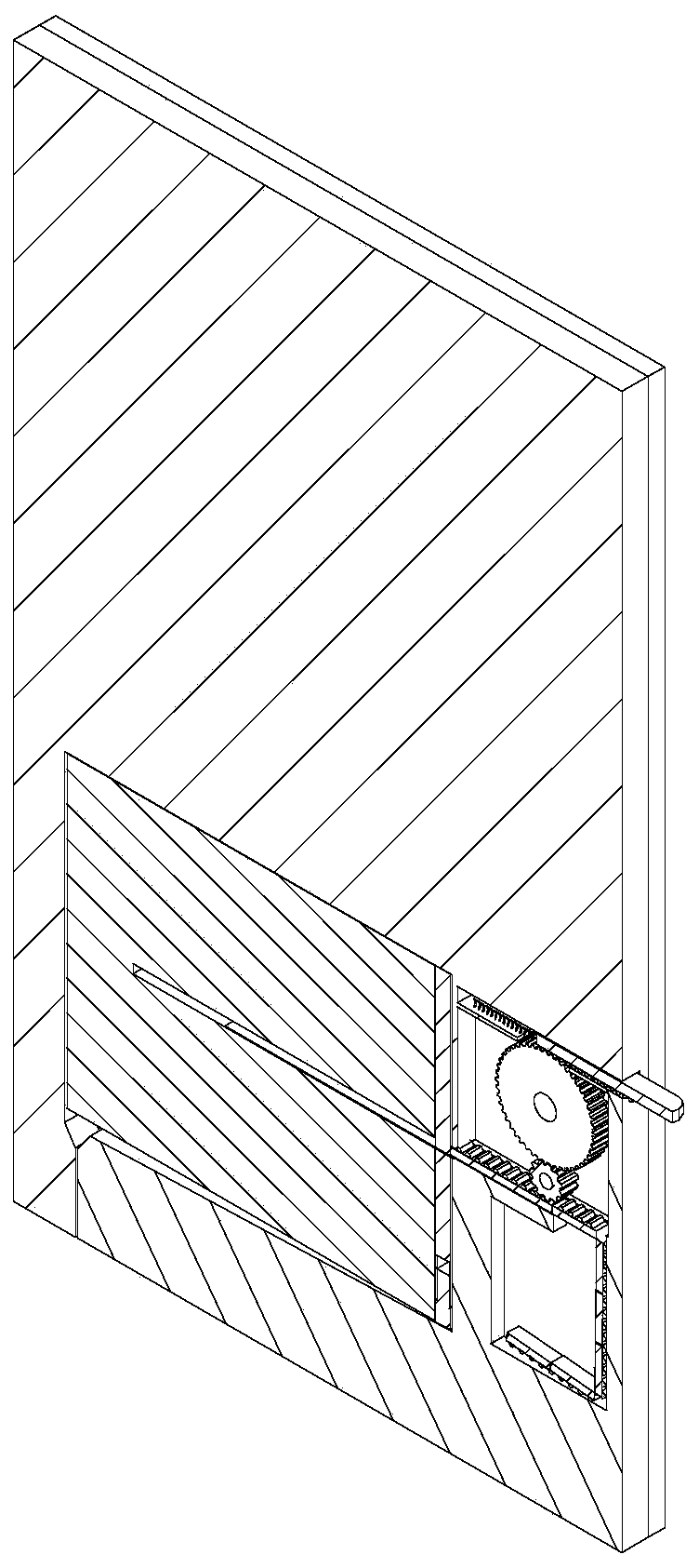 Indoor wooden door based on moisture removal and sterilization