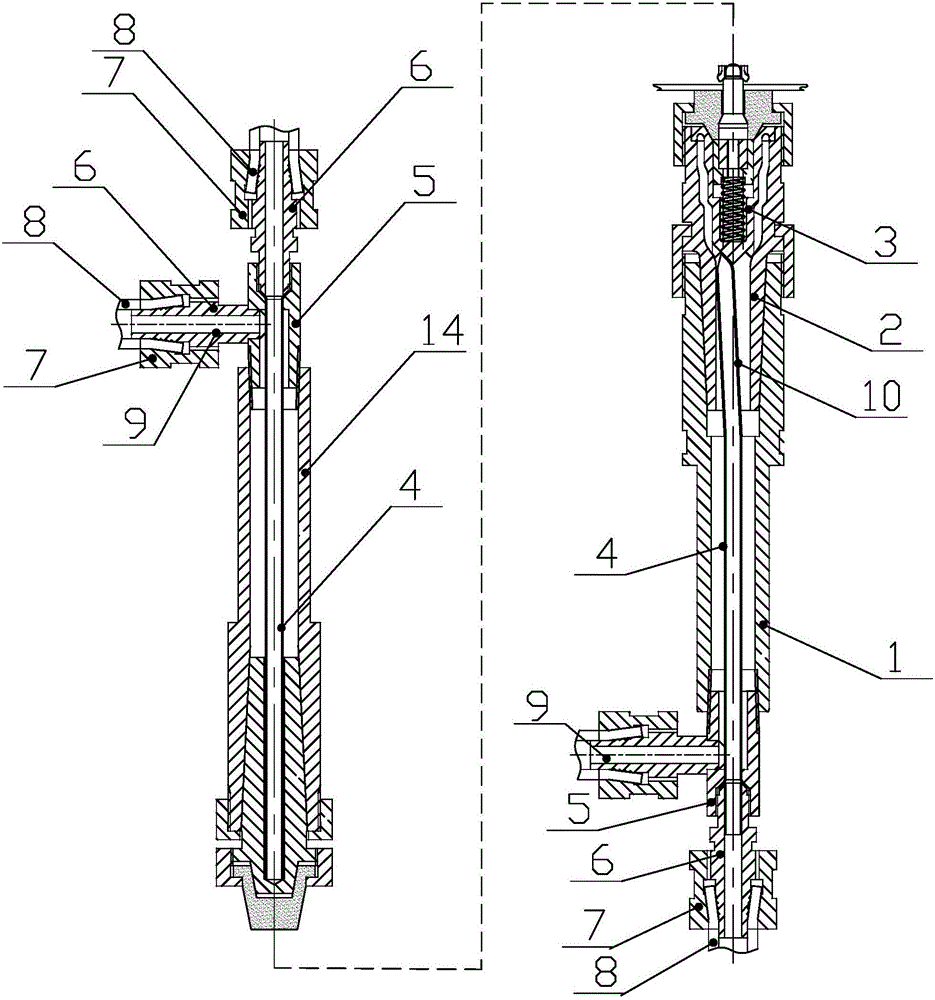 Cooling system of device special for welding of projection welding nut