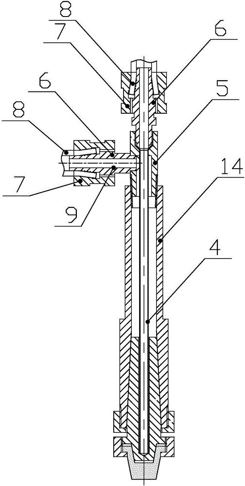 Cooling system of device special for welding of projection welding nut