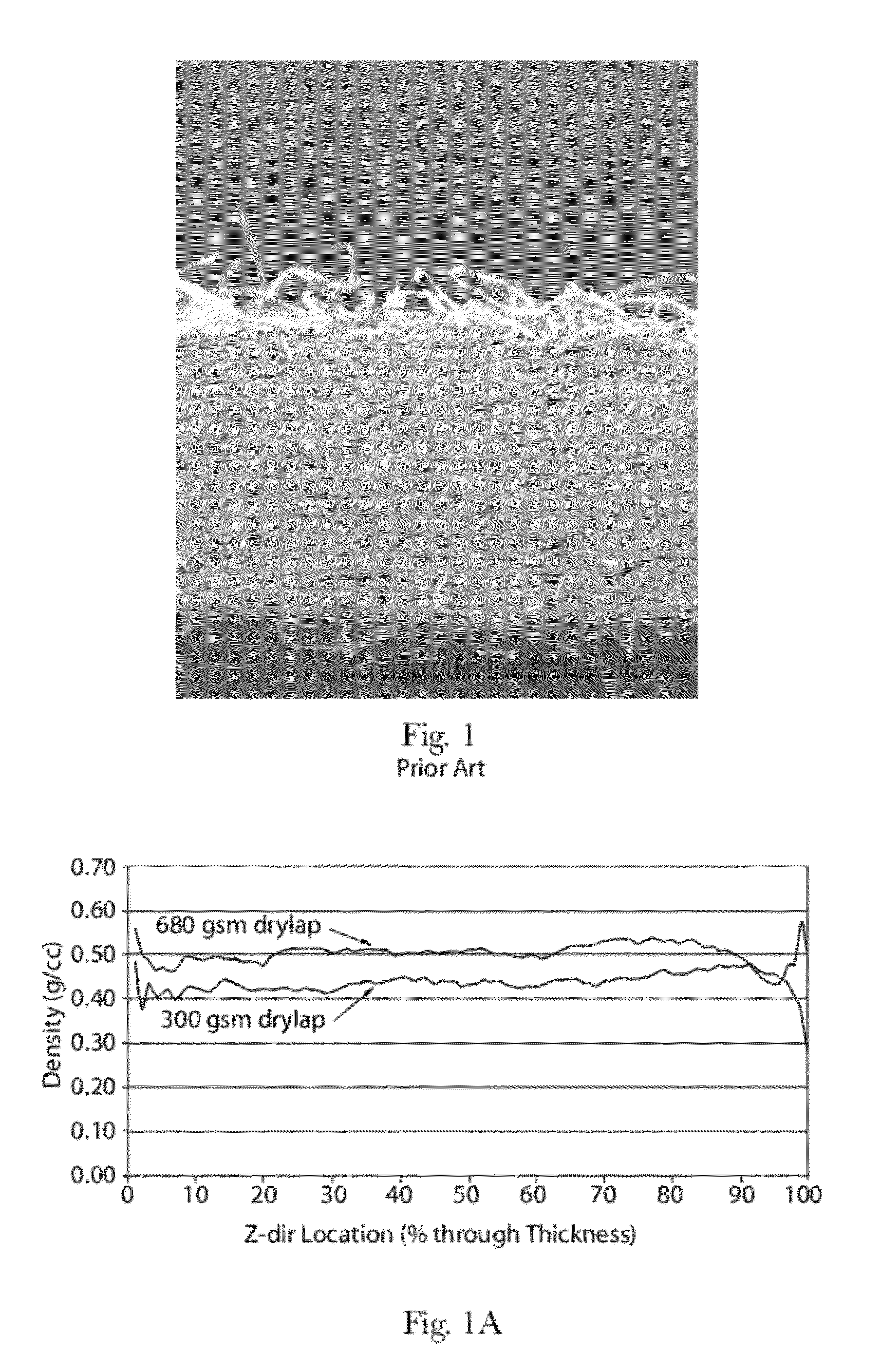 Absorbent Members Having Skewed Density Profile