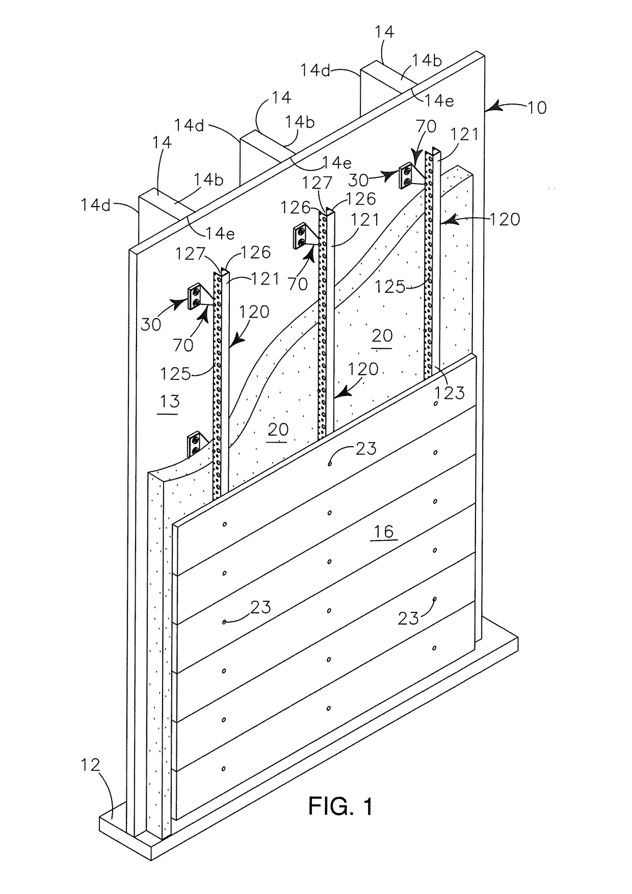 Modular system for continuously insulating exterior walls of a structure and securing exterior cladding to the structure