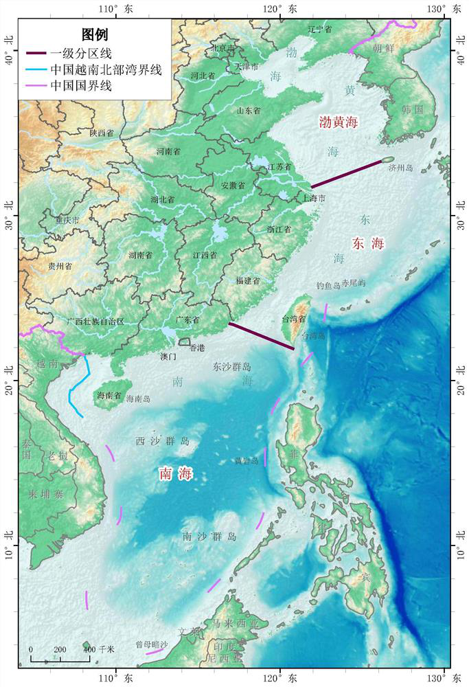 Marine ecological zoning method