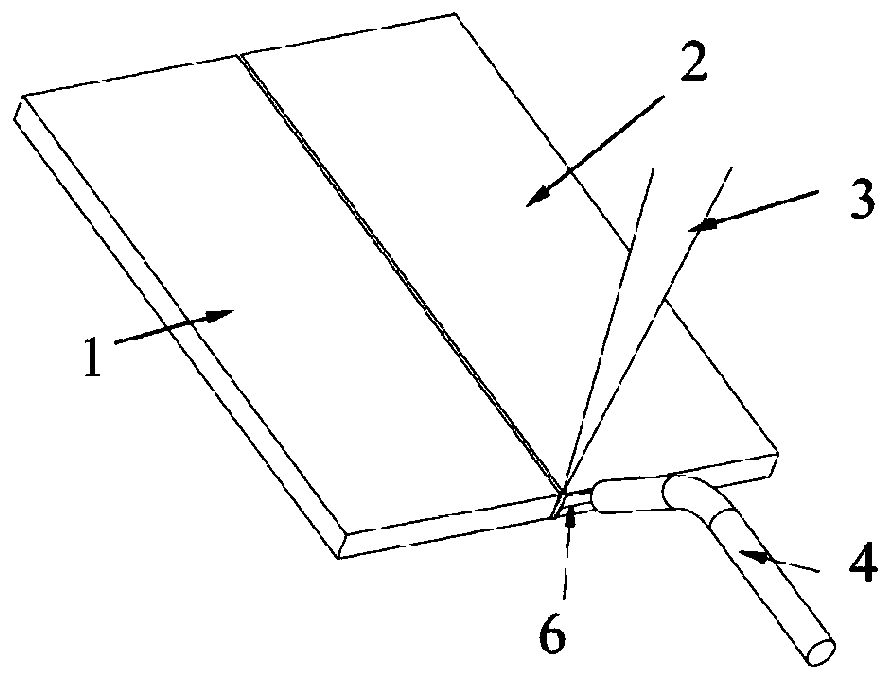 Welding medium entropy alloy material and welding method