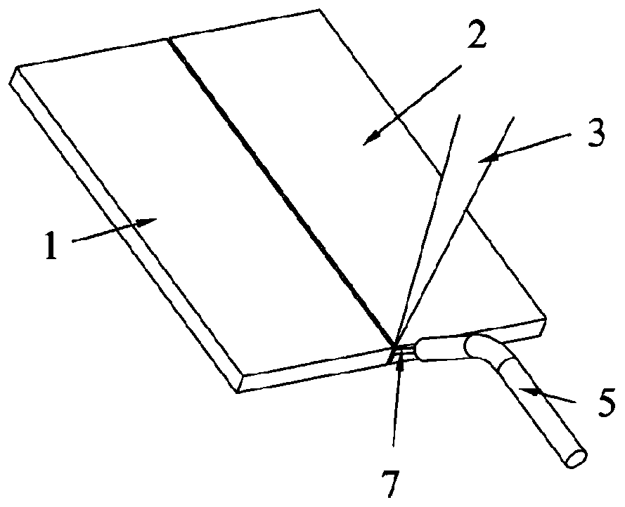 Welding medium entropy alloy material and welding method