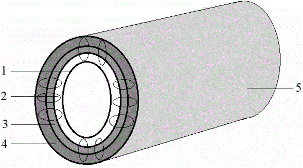 Electromagnetic drying barrel of pulp filament machine