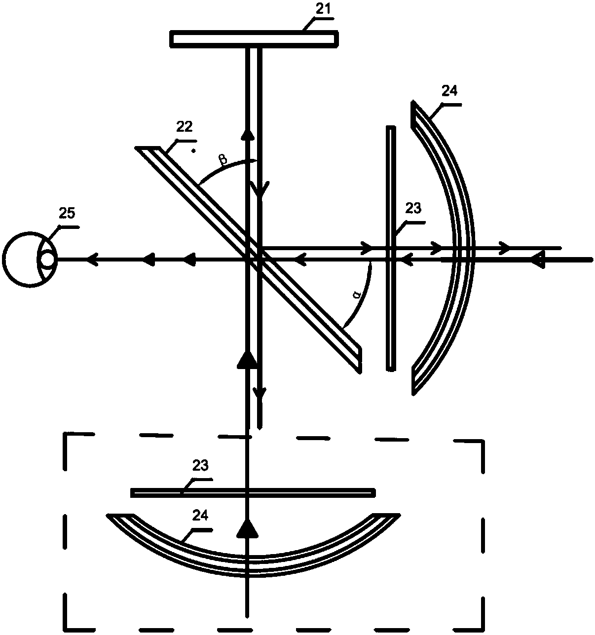 Augmented reality apparatus and device, and method for implementation of augmented reality