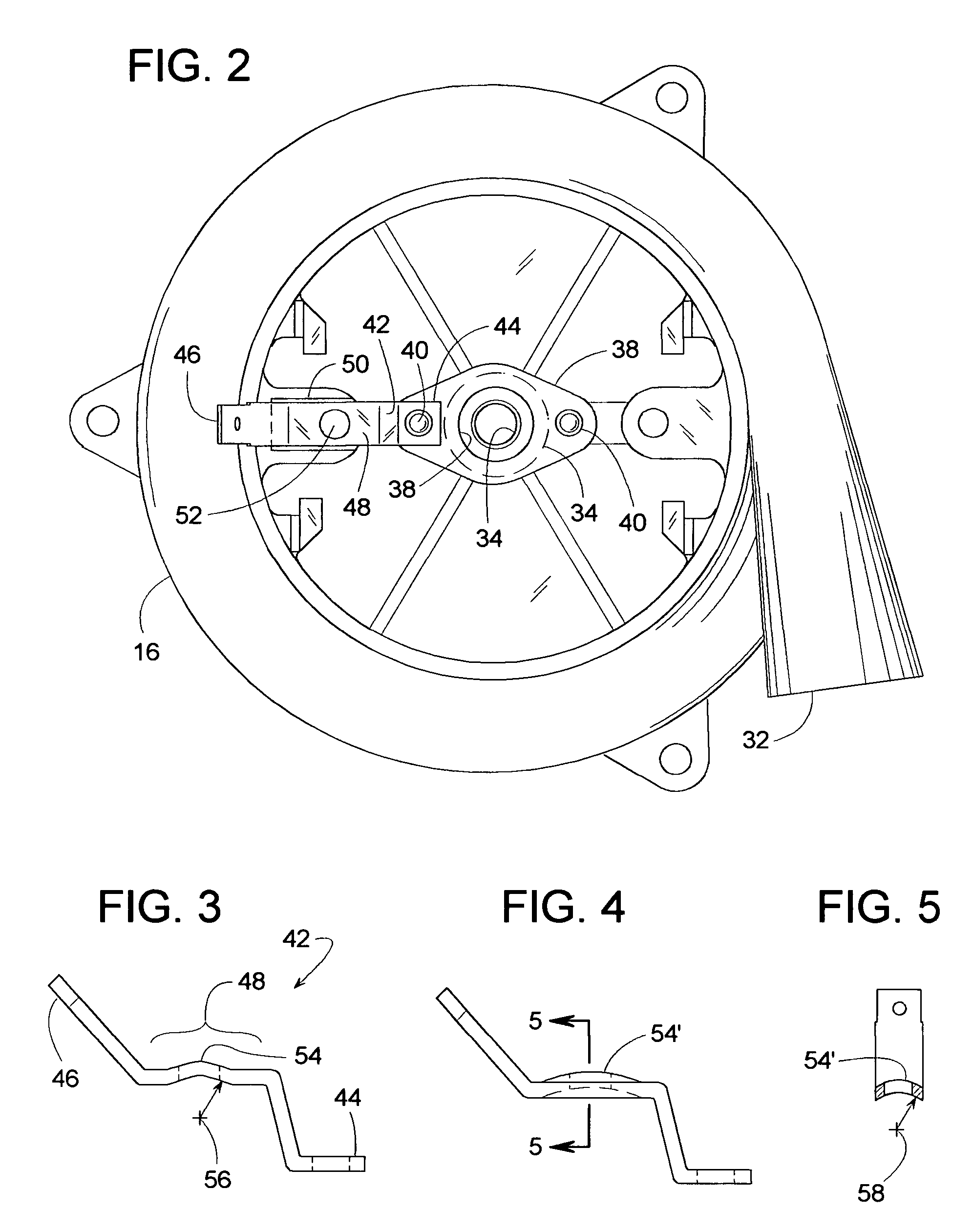 Ground strap for a motor having a plastic housing