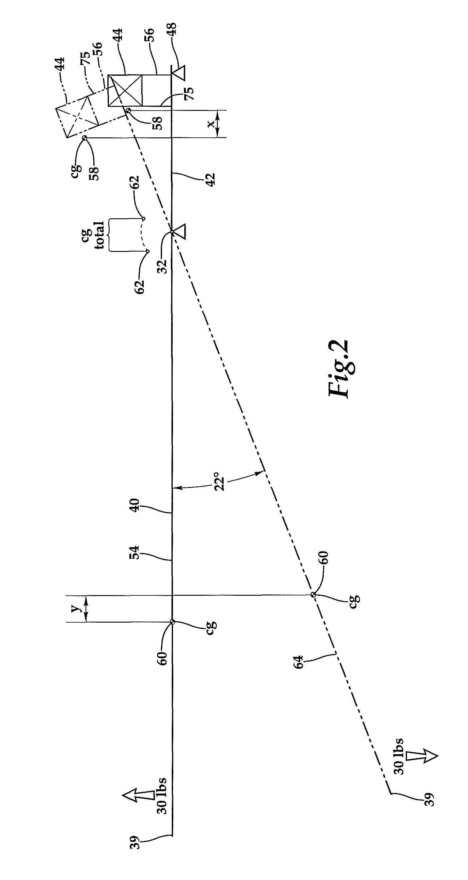 Counterbalanced elevating conveyor