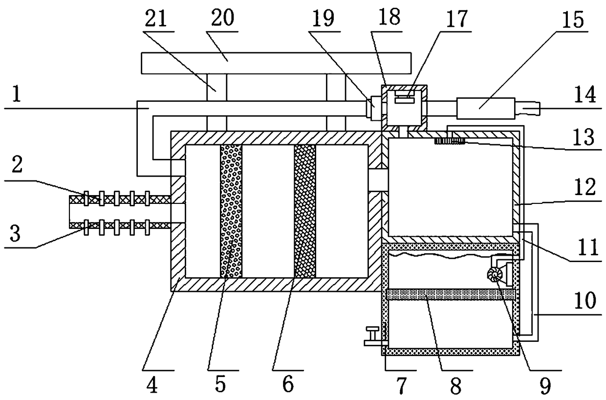 Environment-friendly vehicle-mounted exhaust treatment device