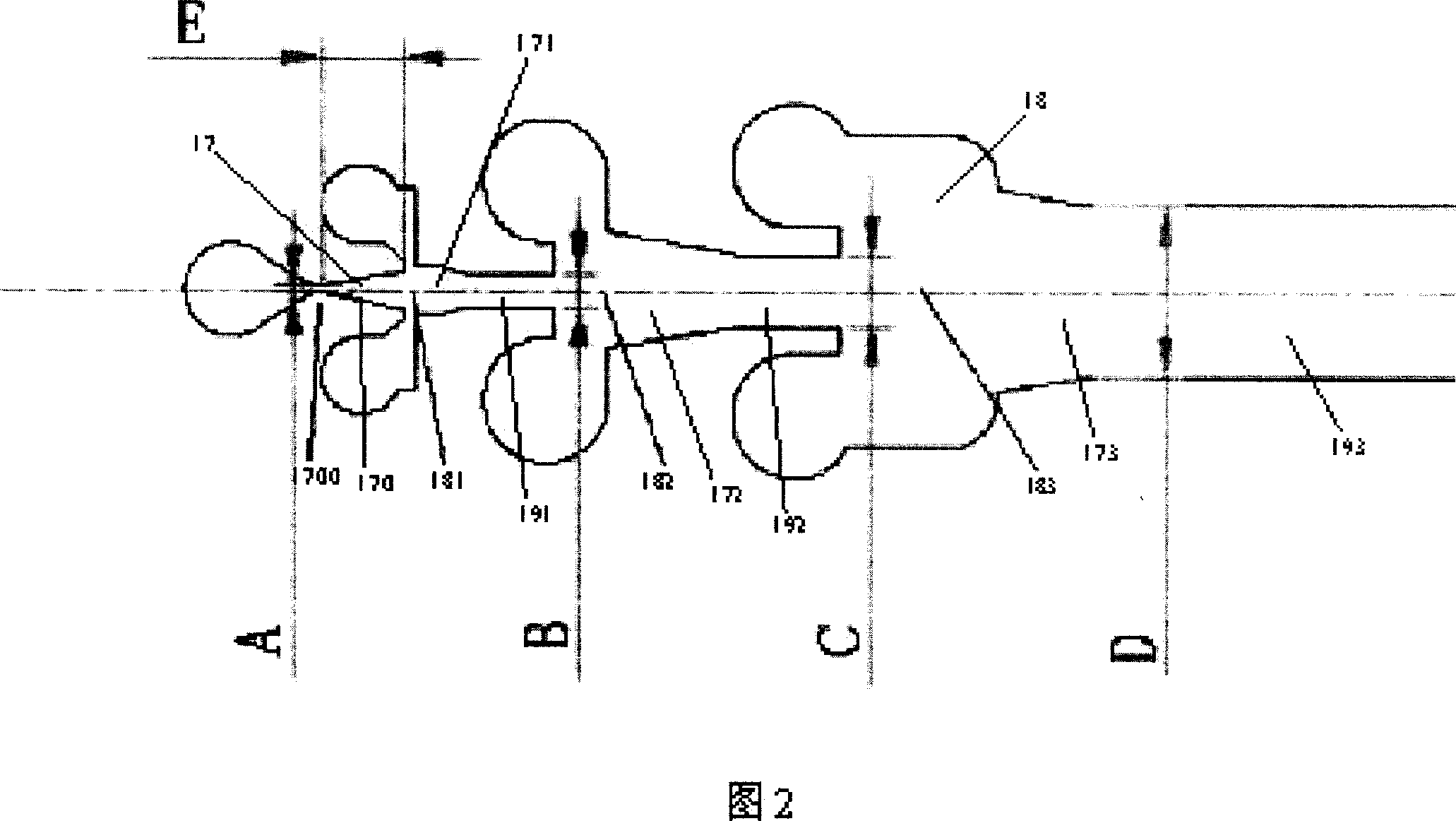 A seam-type air-flow lead-jetting device