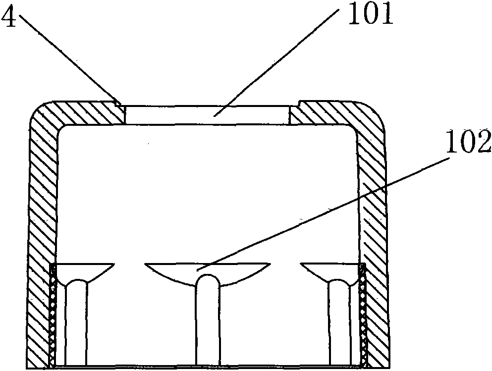 Combined cover for injection medicine bottle