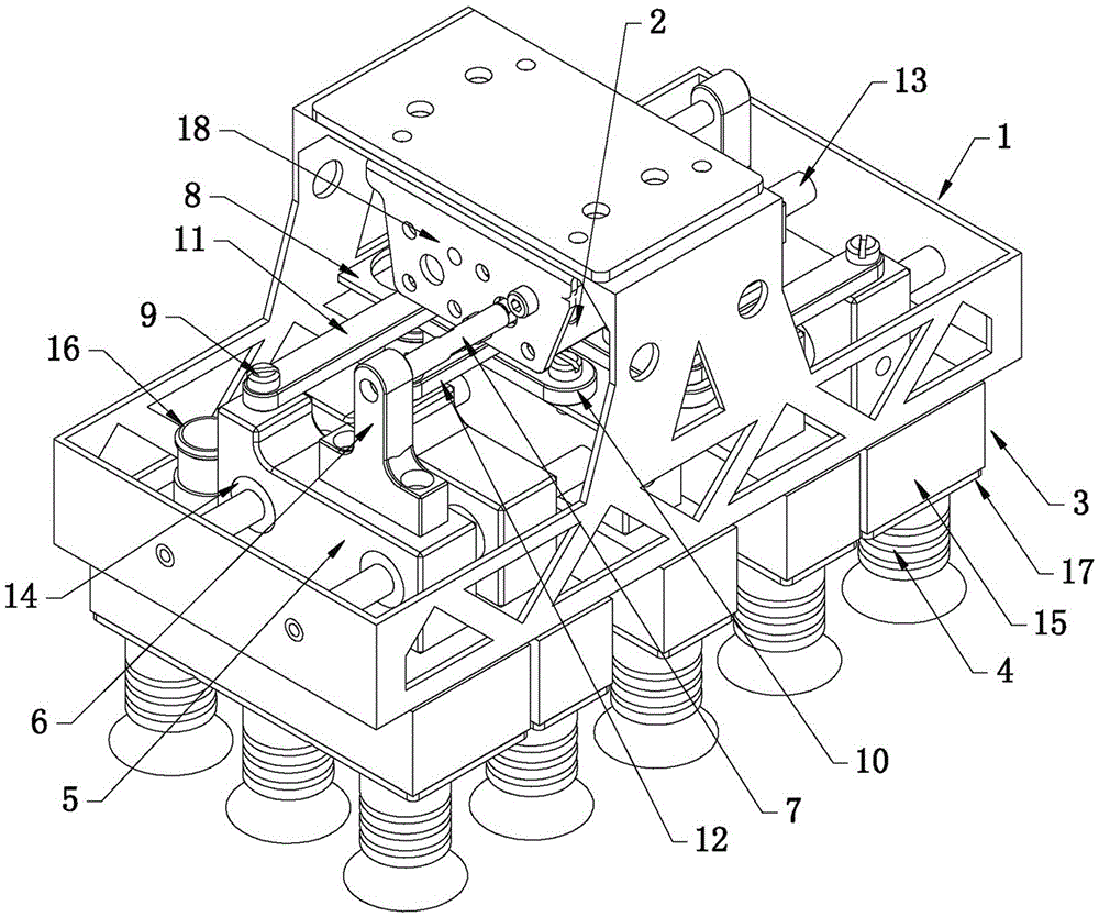 Clamping apparatus of variable-pitch flexible robot