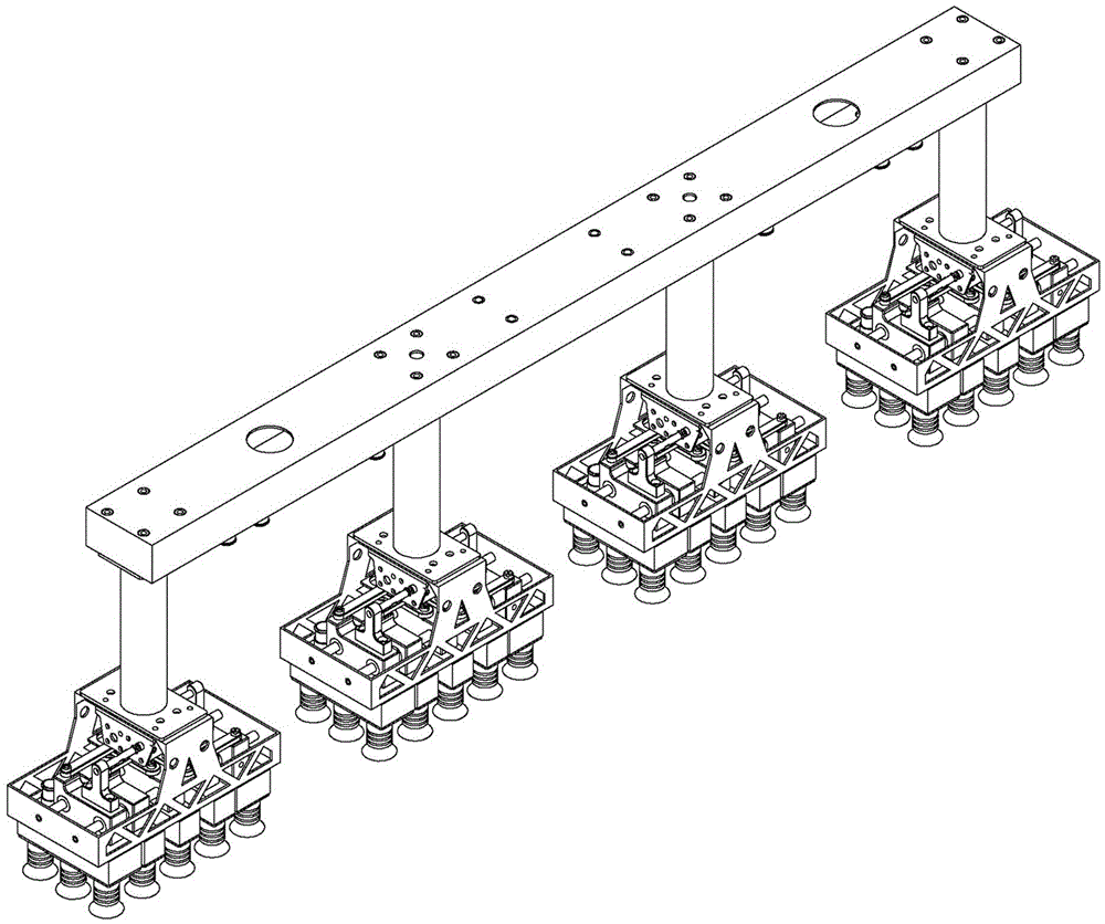 Clamping apparatus of variable-pitch flexible robot