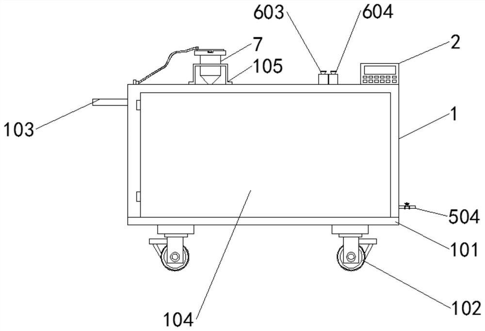 Rapid collection and treatment device for urine samples in clinical laboratory