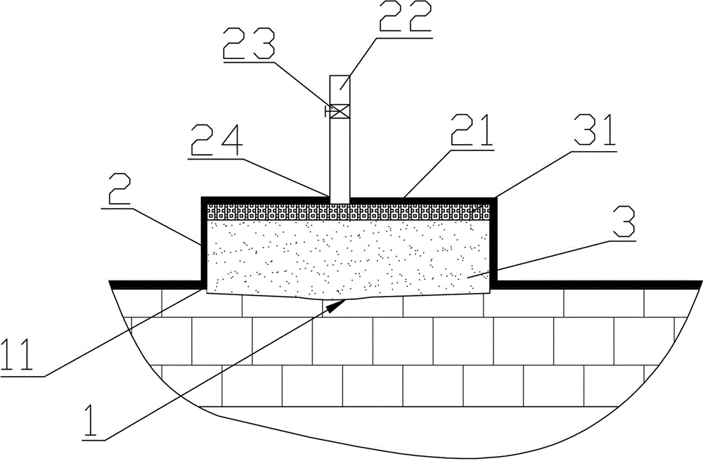 Repair method for burnt-red and air-leakage part of pipeline