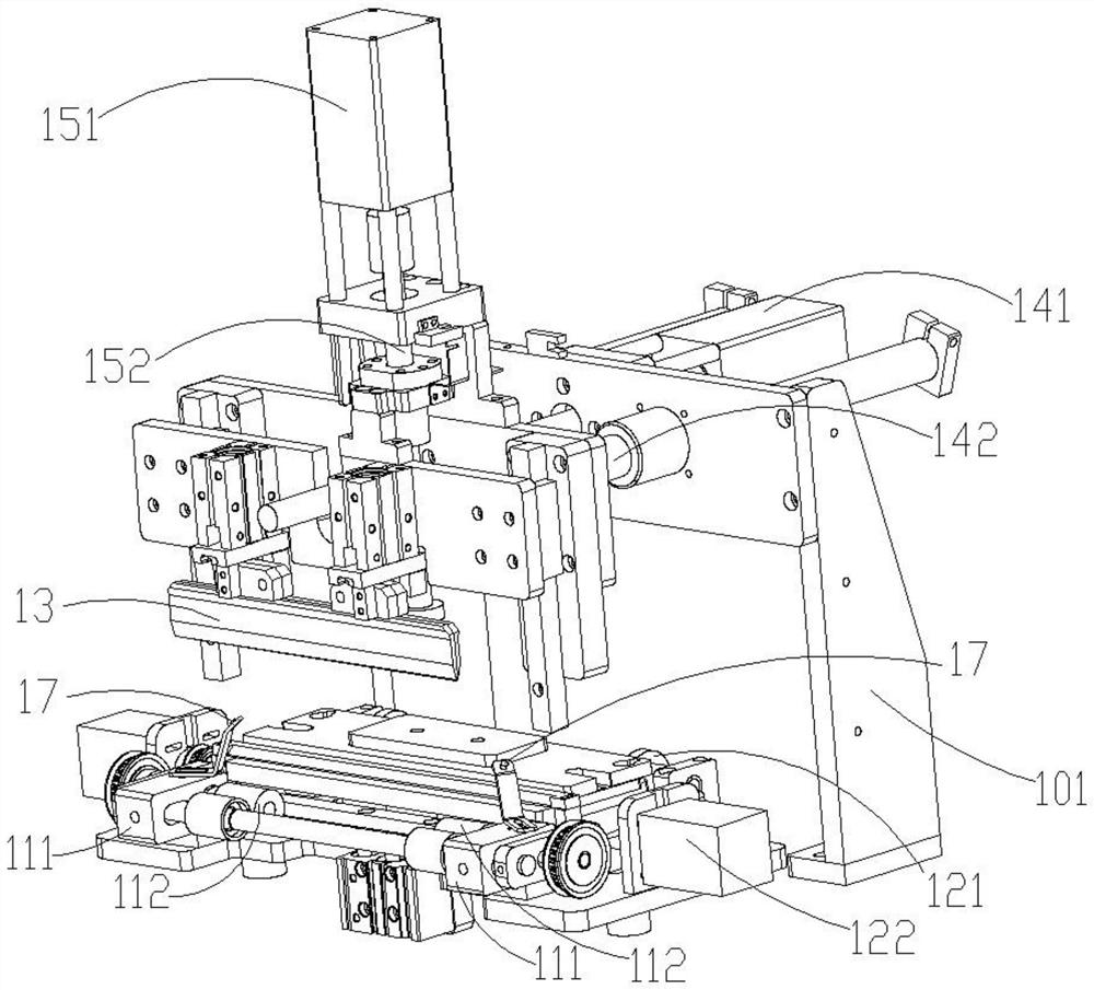 Automatic long cotton sticking machine