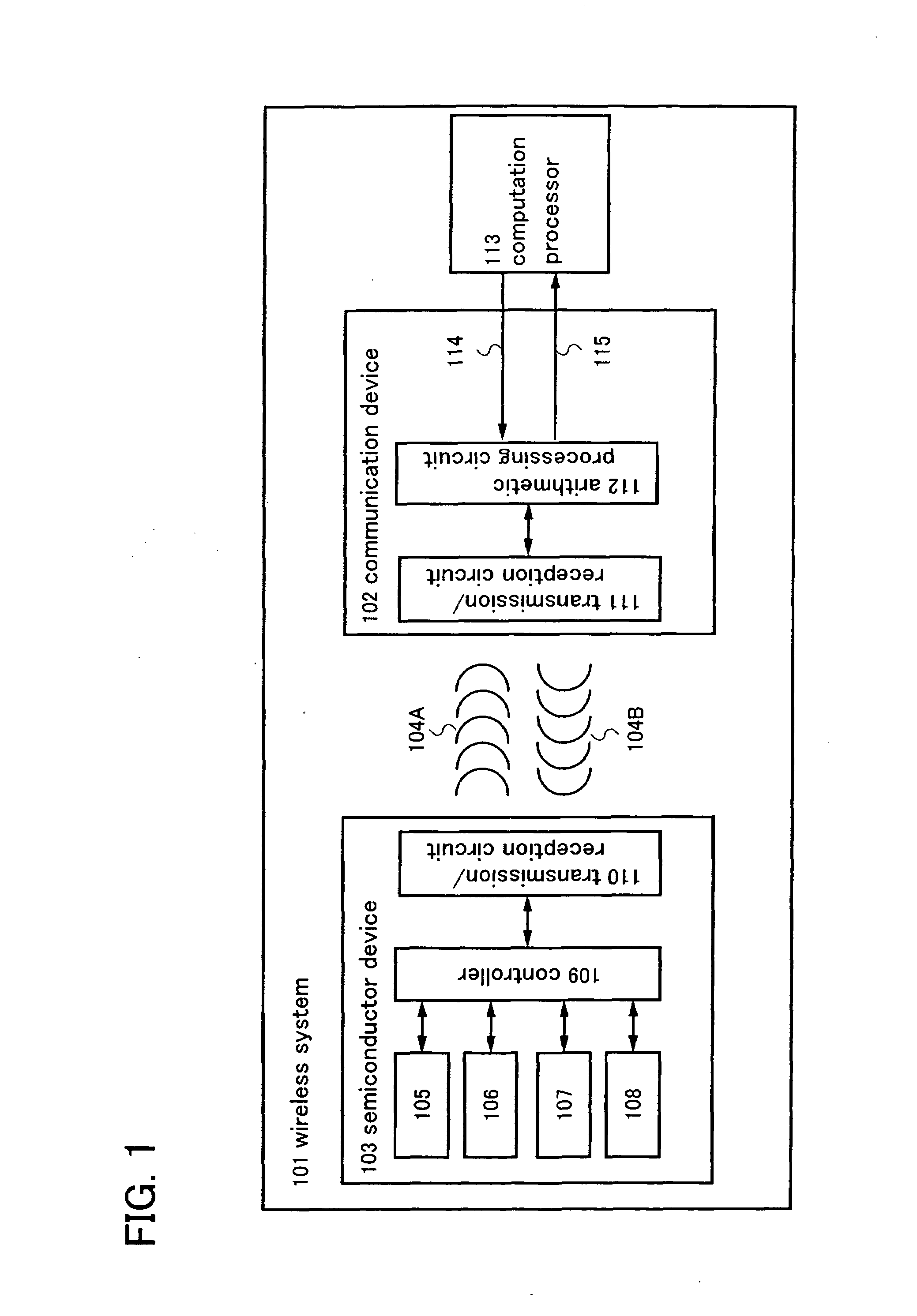 Wireless system, semiconductor device, and communication device