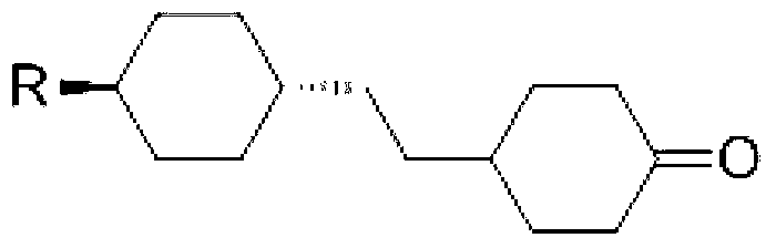 Method for synthesizing 4-[2-(trans-4-alkyl cyclohexyl )ethyl]cyclohexanone