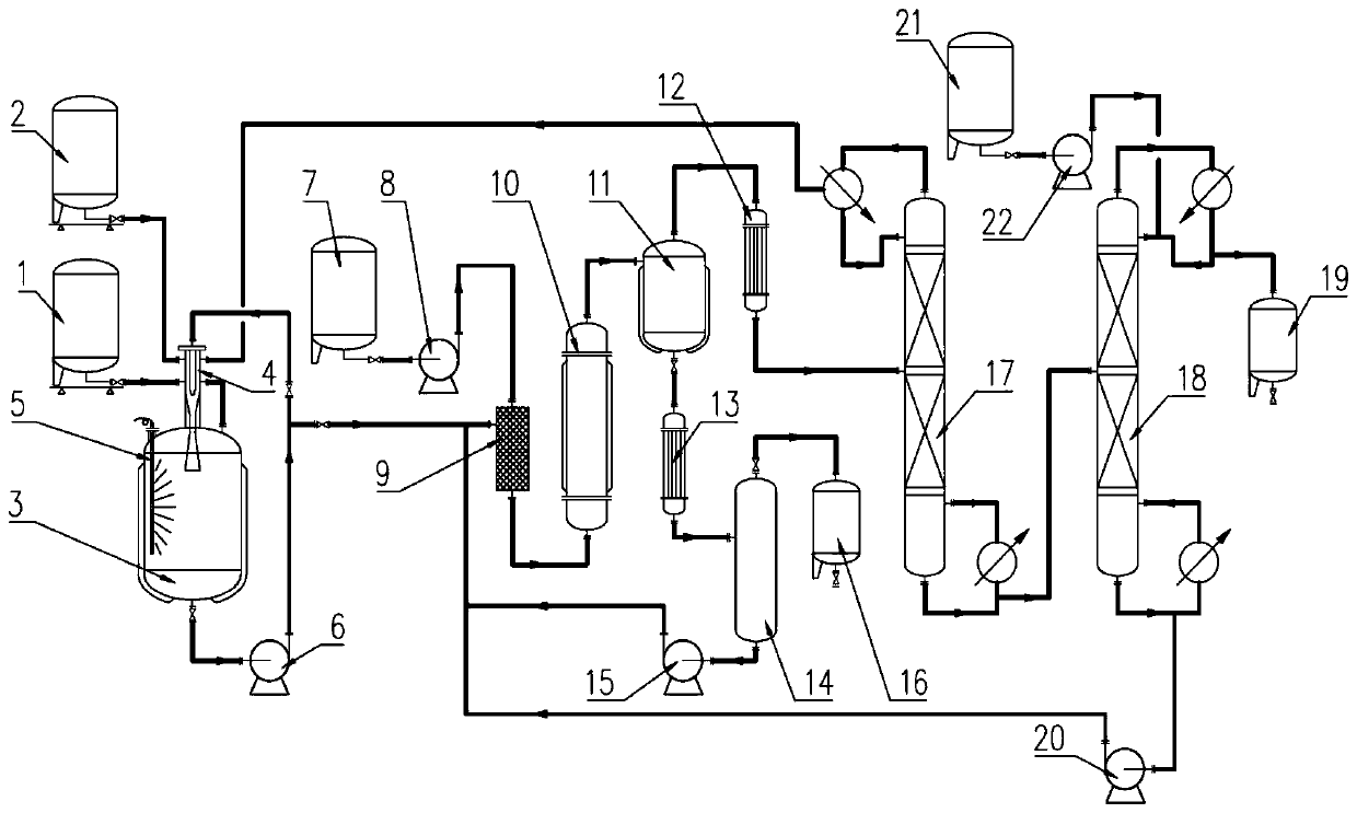 Production device and method for continuously producing 2-bromo-3, 3, 3-trifluoropropene