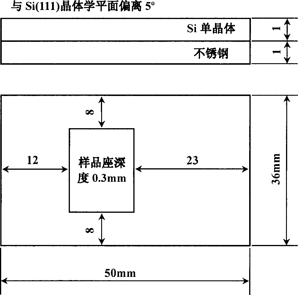 Preparation method of X-ray diffraction sample rack