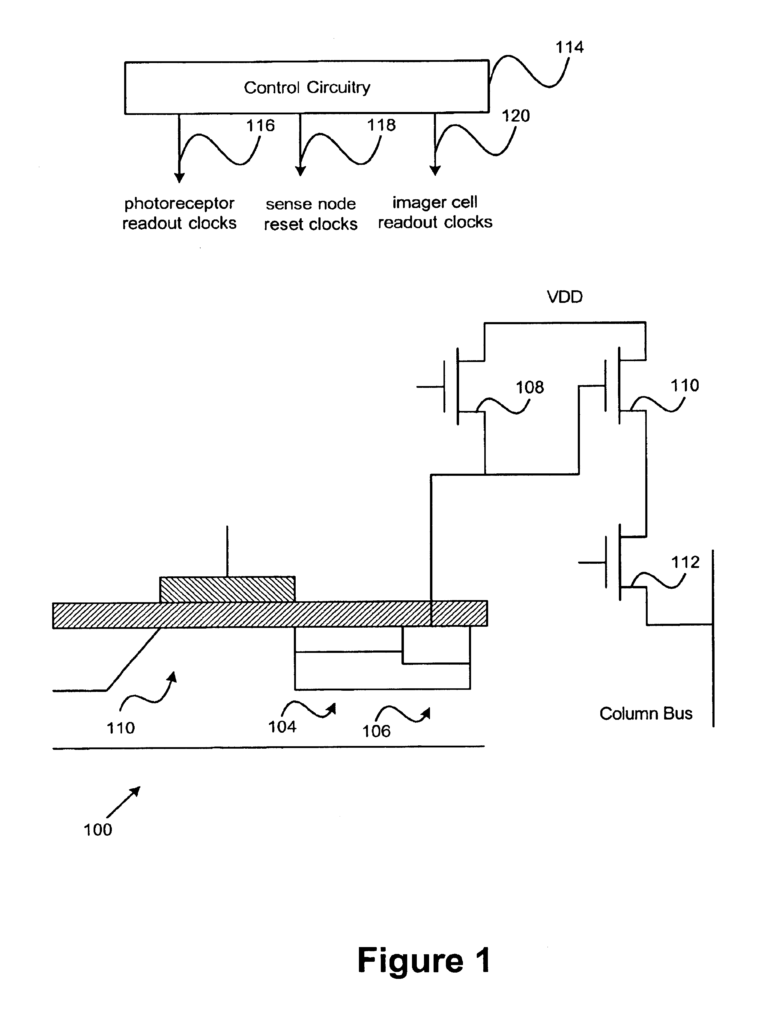 Imager cell with pinned transfer gate