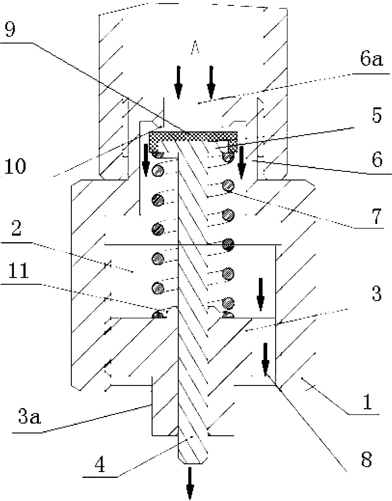 Pressure retaining valve with automatic water-drain pollution-discharge function