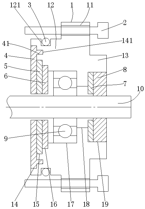 Noise insulation dustproofing motor end cover