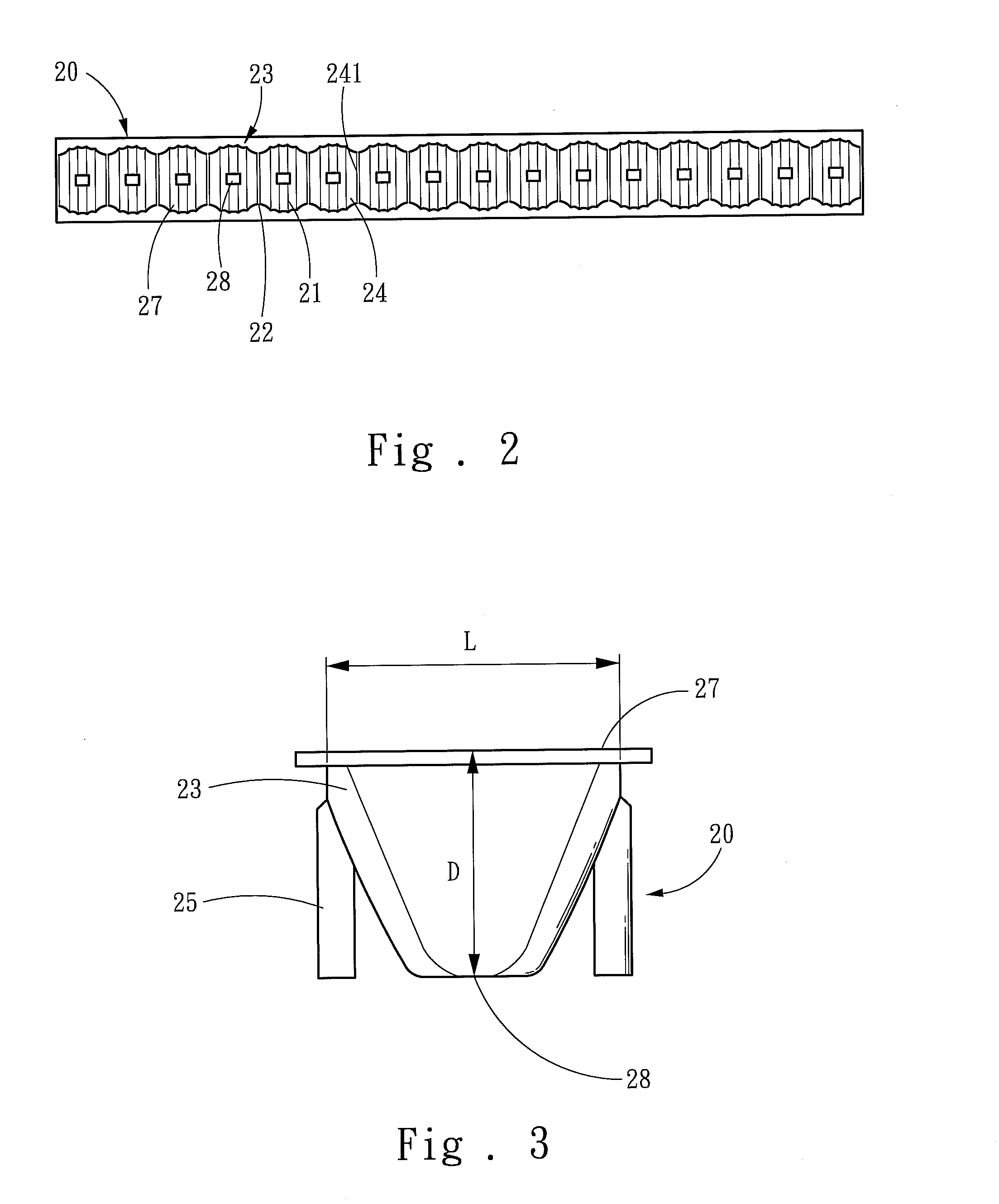 LED lamp set for enhancing illumination and eliminating ghost images