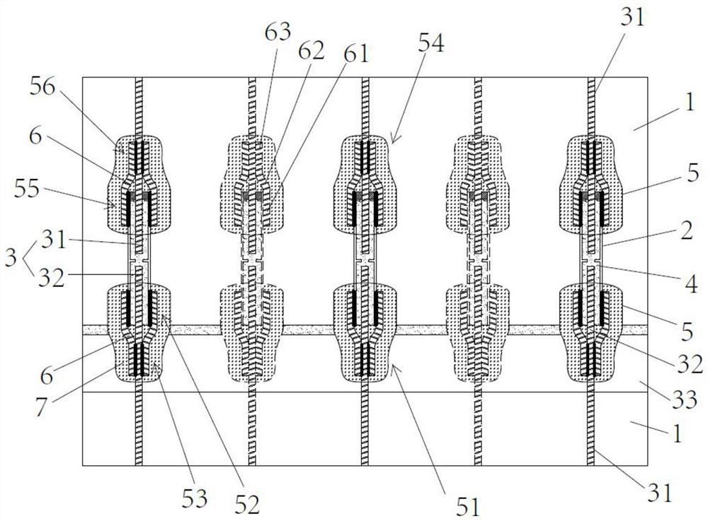 A reinforcement structure and its construction method for the low strength of the grouting material in the sleeve