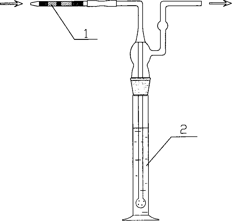 Cigarette main flume volatile organic compound ingredient determination method