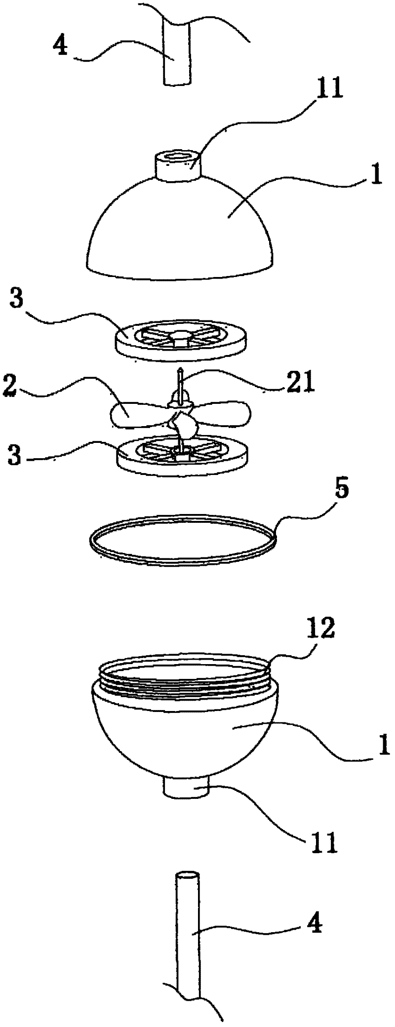 Method for increasing new function of straw and windmill straw for implementing same