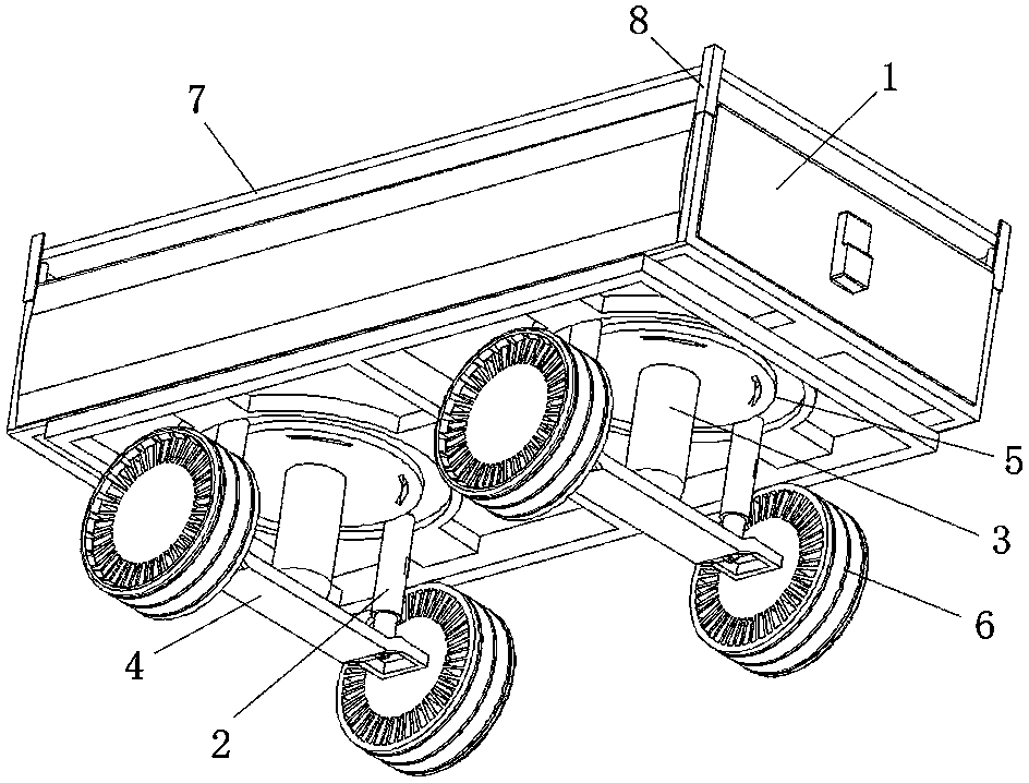 Carrying device capable of being applied to swarm type carrying