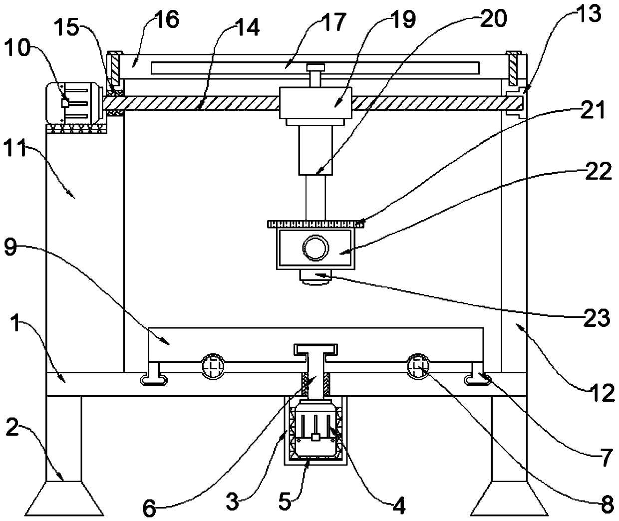 Industrial camera adjusting device