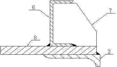 Construction process of large equipment hoisting tail sliding rail capable of reducing friction coefficient