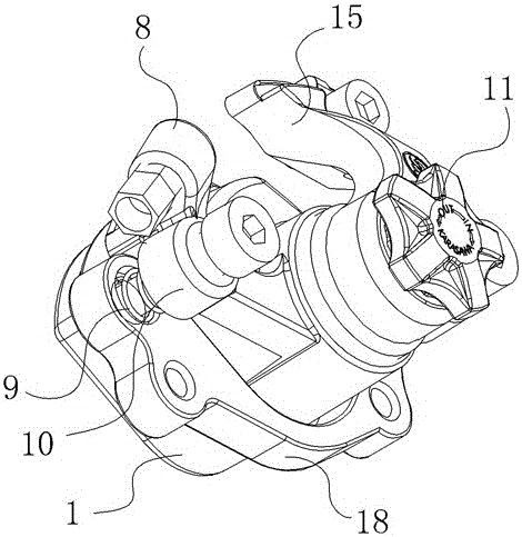 A fine-tuning disc brake caliper