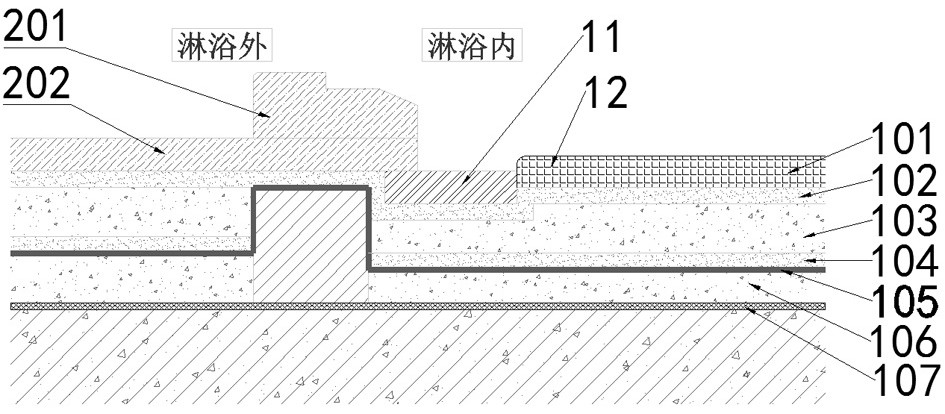 Quick-mounting type shower floor stone and paving method