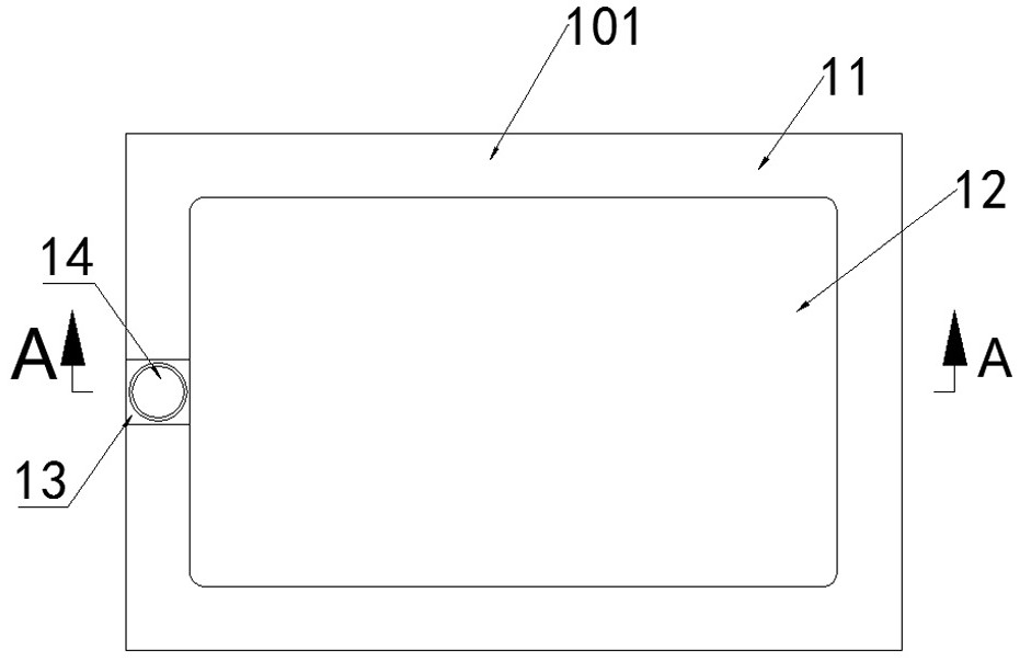 Quick-mounting type shower floor stone and paving method