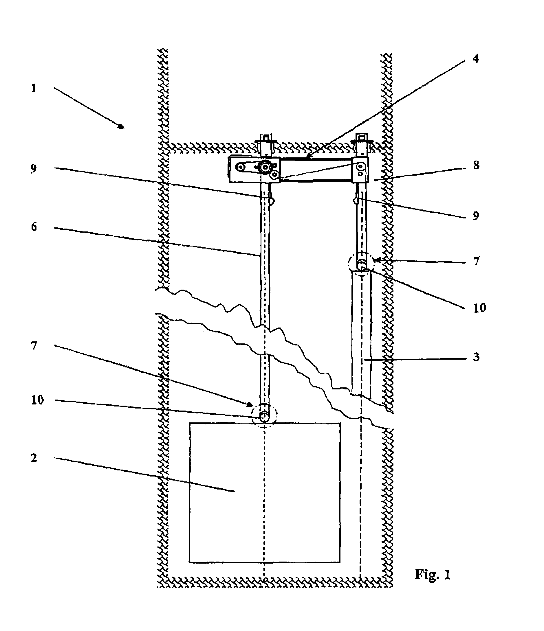 Equipment for suspension of a car or counter weight in an elevator installation and methods for mounting and for maintenance of suspension means