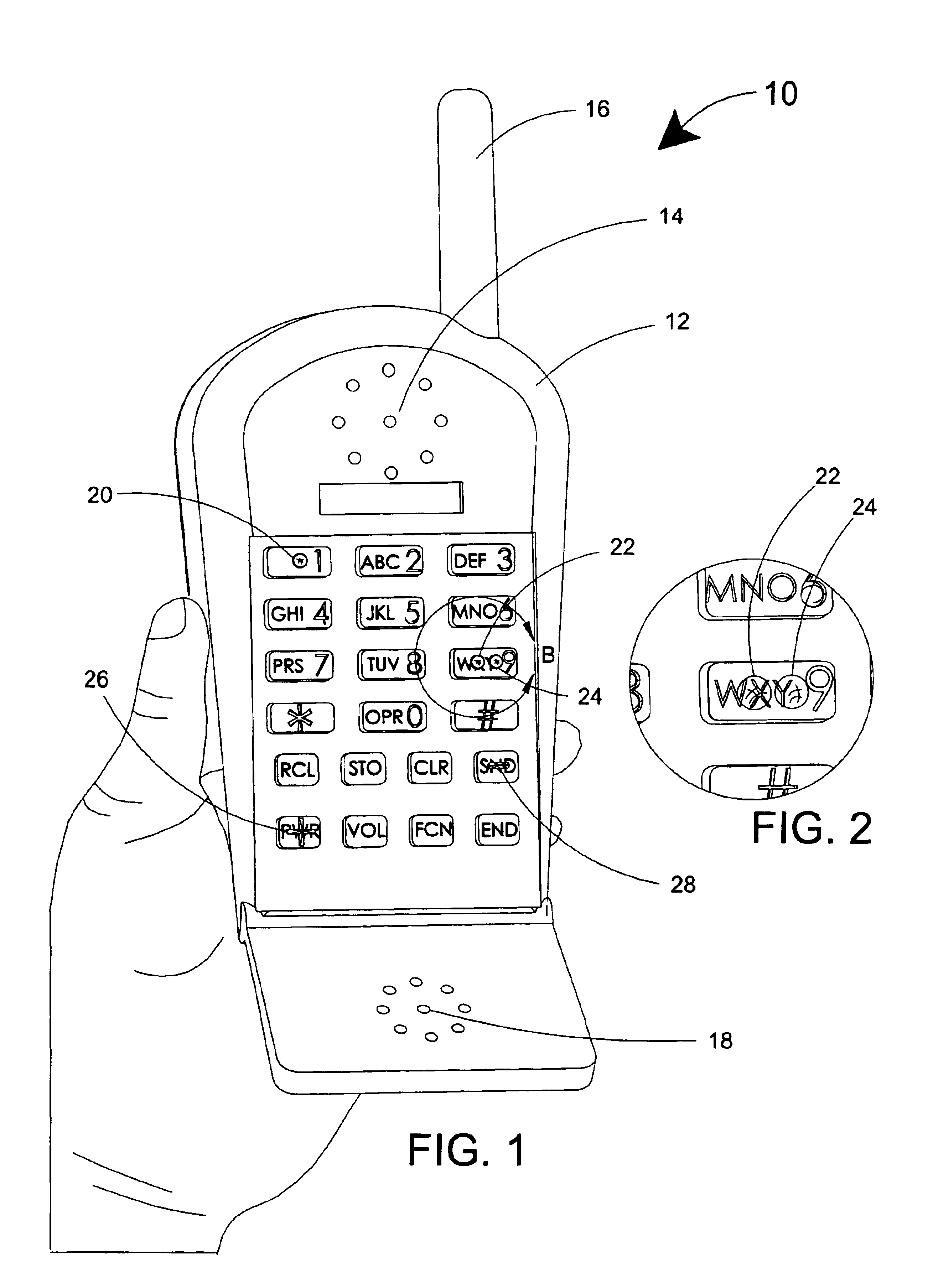 Telephone adapted for emergency dialing by touch