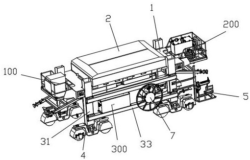 Trackless deformation portal lifting device