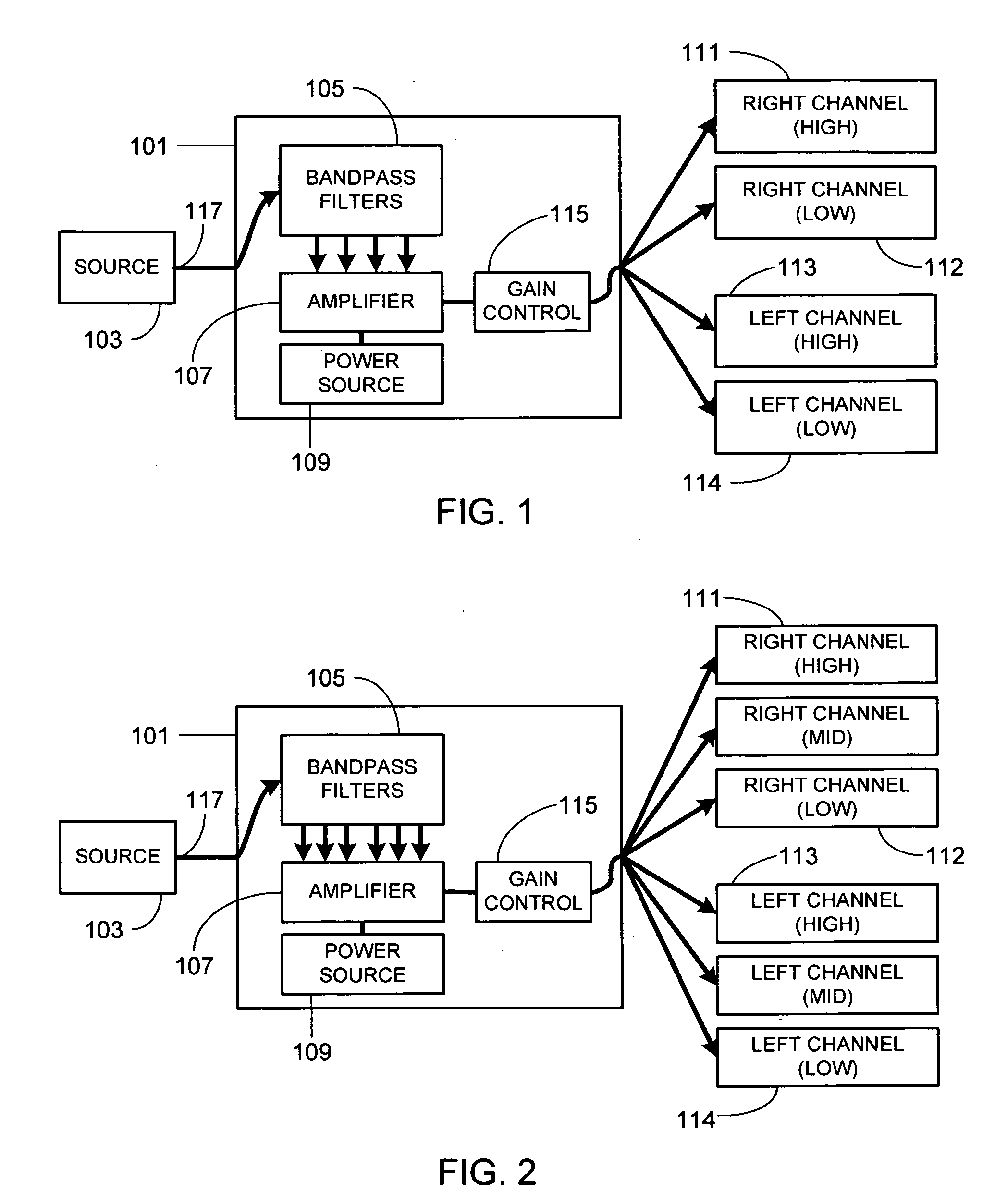 Active crossover for use with multi-driver in-ear monitors