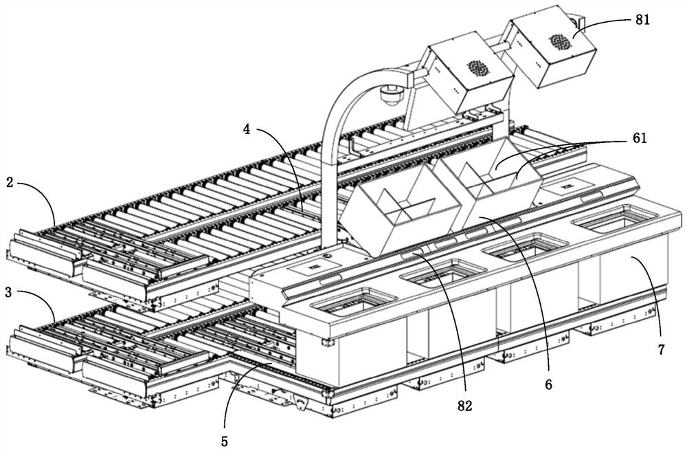 Manual sorting station and sorting method