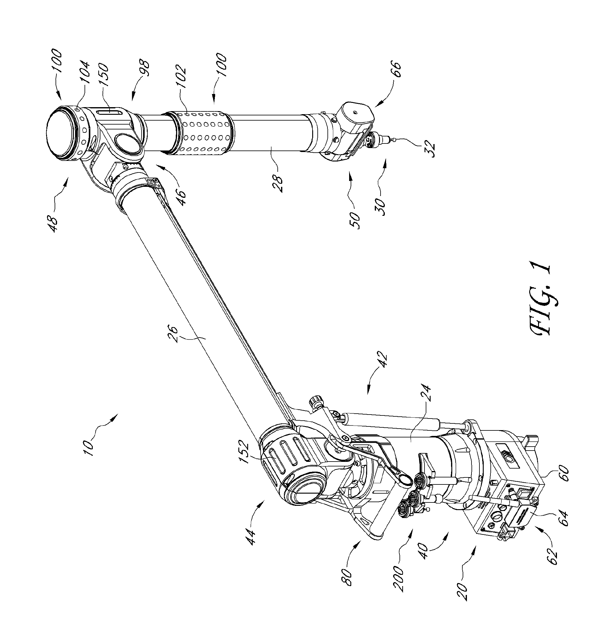 Coordinate measuring machine with rotatable grip