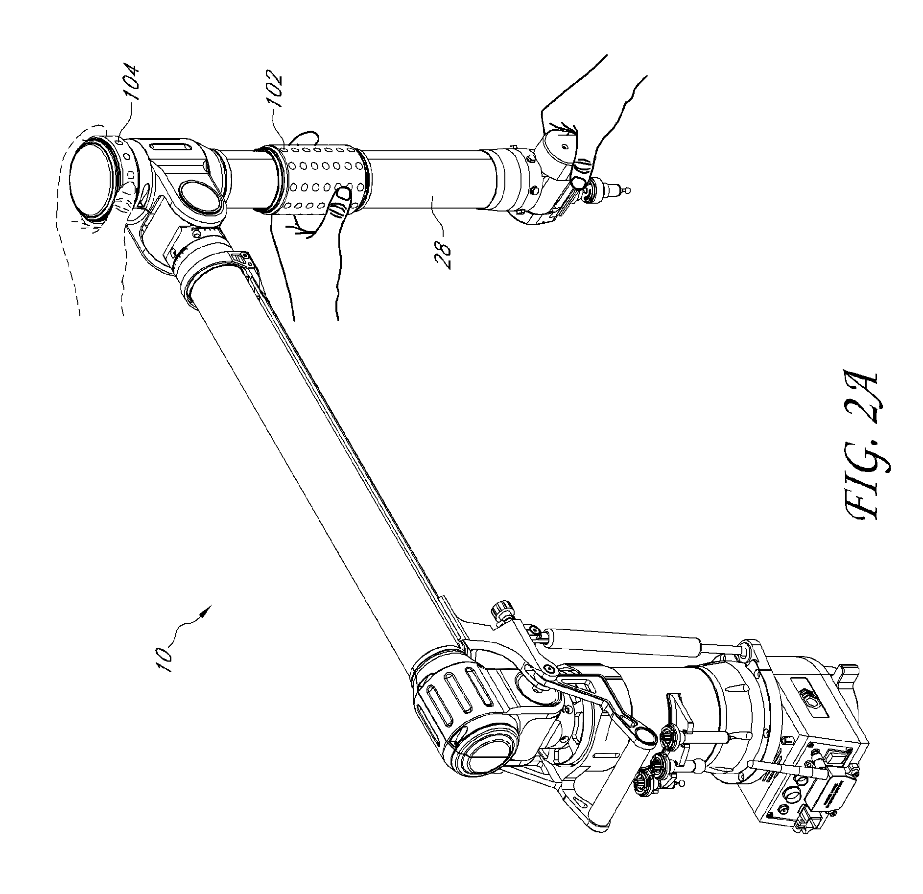 Coordinate measuring machine with rotatable grip