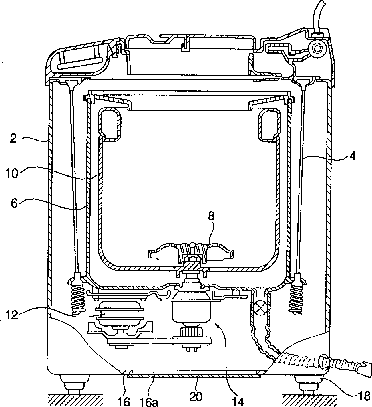 Antimouse hood for washing machine